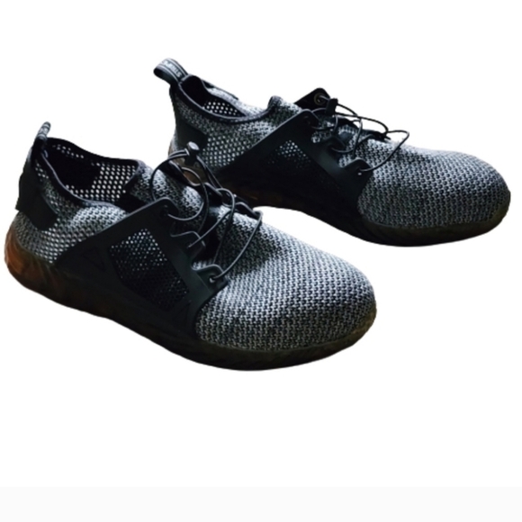 Safety shoes steel toe color black and grey size 43 - Picture 1 of 7